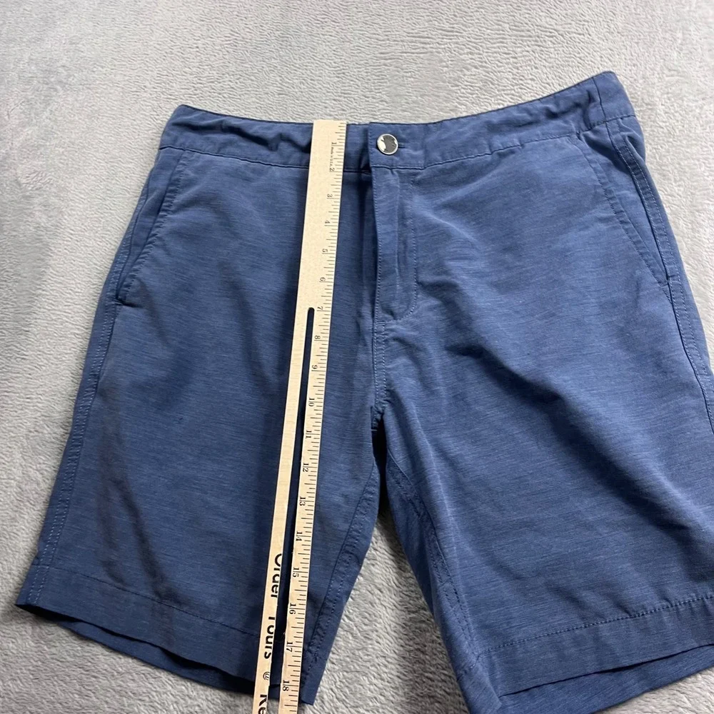 Faherty All Day Shorts Mens 32 Blue Heather Hybrid Stretch Board Shorts